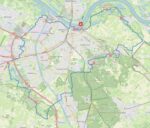 Kaart GPS fietsroute Nijmegen Ooij Malden Wijchen