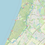 Kaart fietsroute Noordwijkerhout Zandvoort Bloemendaal 1.2