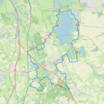 Kaart fietsroute Zuidlaardermeer - Nationaal Landschap Drentsche Aa