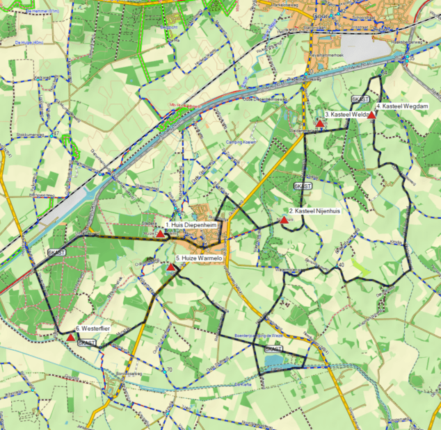 Zes Kastelenroute Diepenheim (24 km)