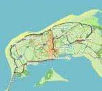 Goedereede - Ouddorp - De Punt van Goeree, kaart fietsroute