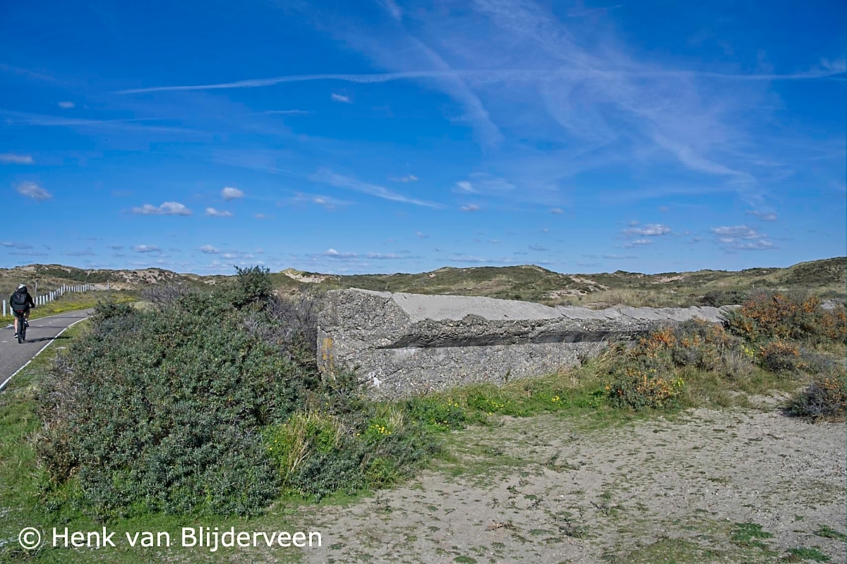 Antitankwal uit Tweede Wereldoorlog ten zuiden van de Waterleidingduinen